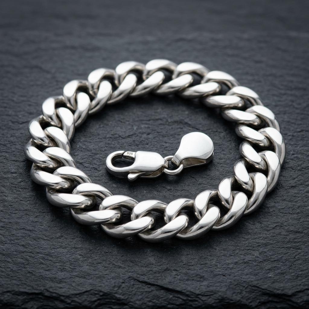 NEEVA Silver Chain Bracelet